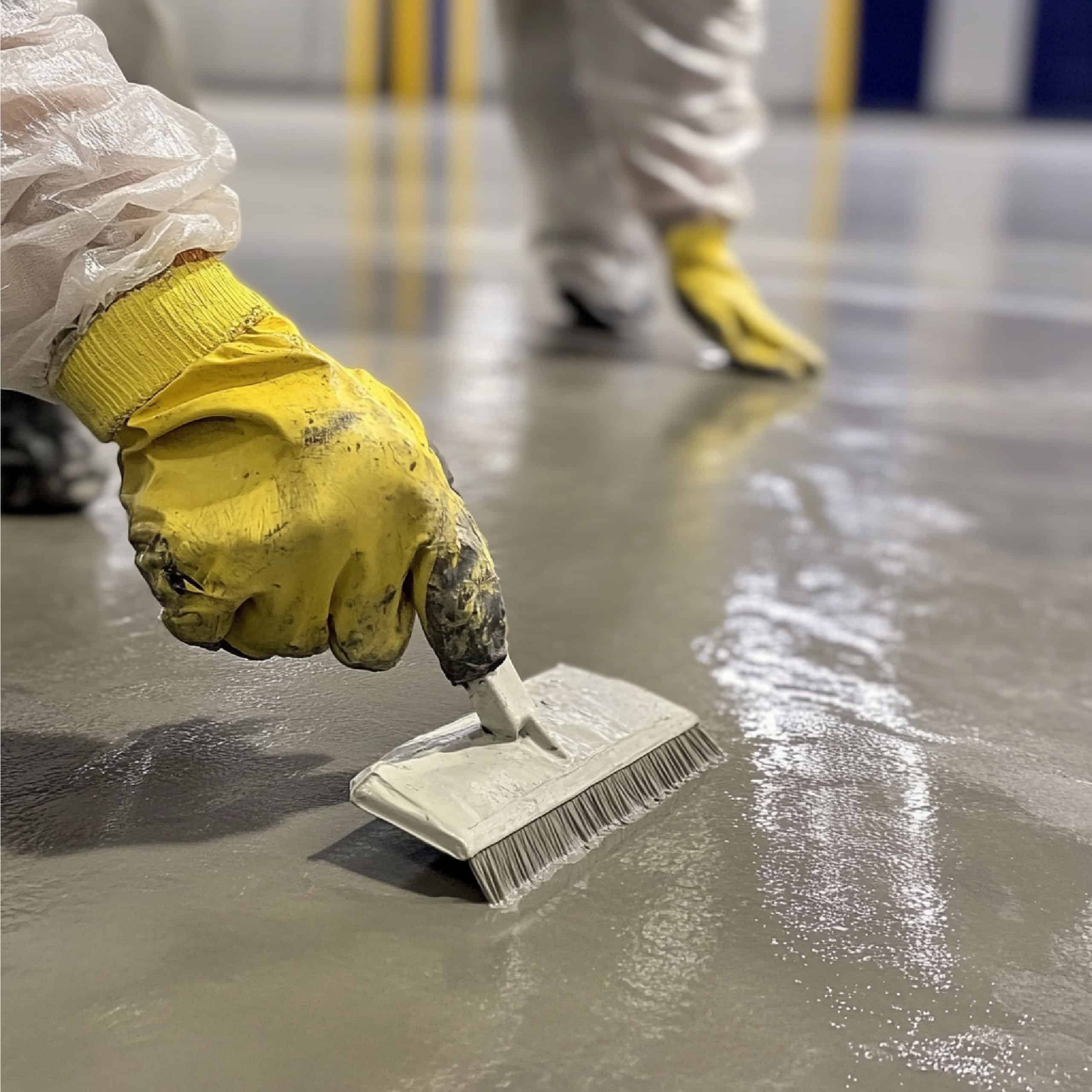 Concrete Coating preparation at Cary facility