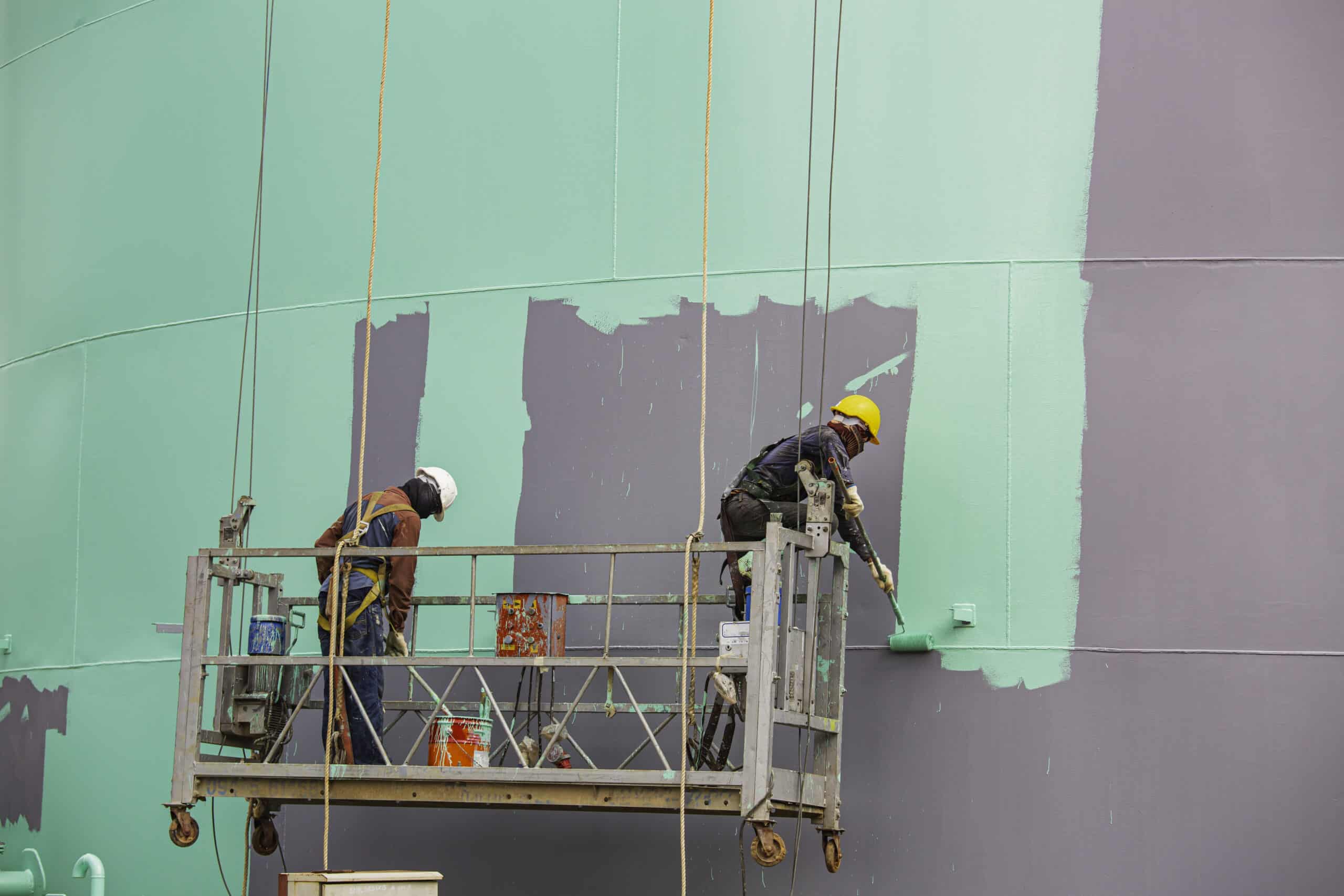 Commercial Painting preparation at Sanford facility